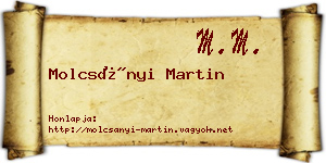 Molcsányi Martin névjegykártya